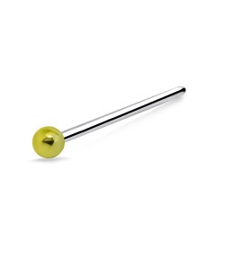 1.8 mm. Golden Ball Straight Nose Stud NSKA-844